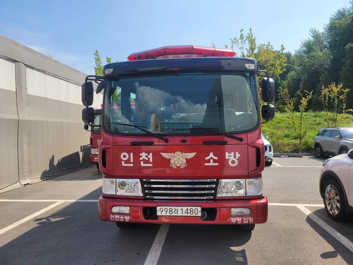 부평소방서 소방 펌프차,현대 메가트럭,대형화물,6,299cc 사진 1